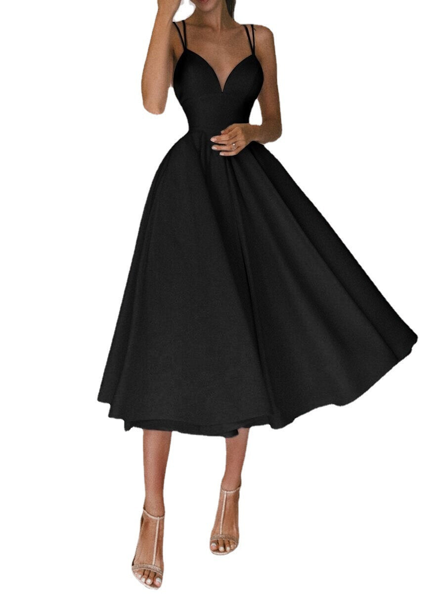 Robe "Charme Croisé" - Col V & Dos Nu