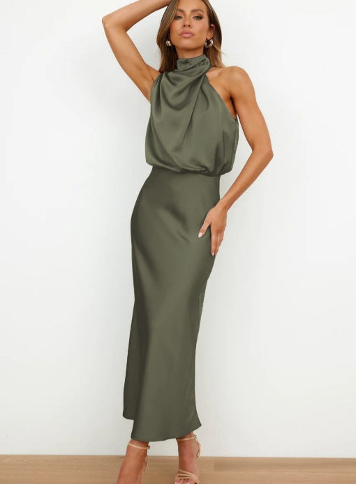 Robe "Harmonie Chic" - Col Montant & Fluide