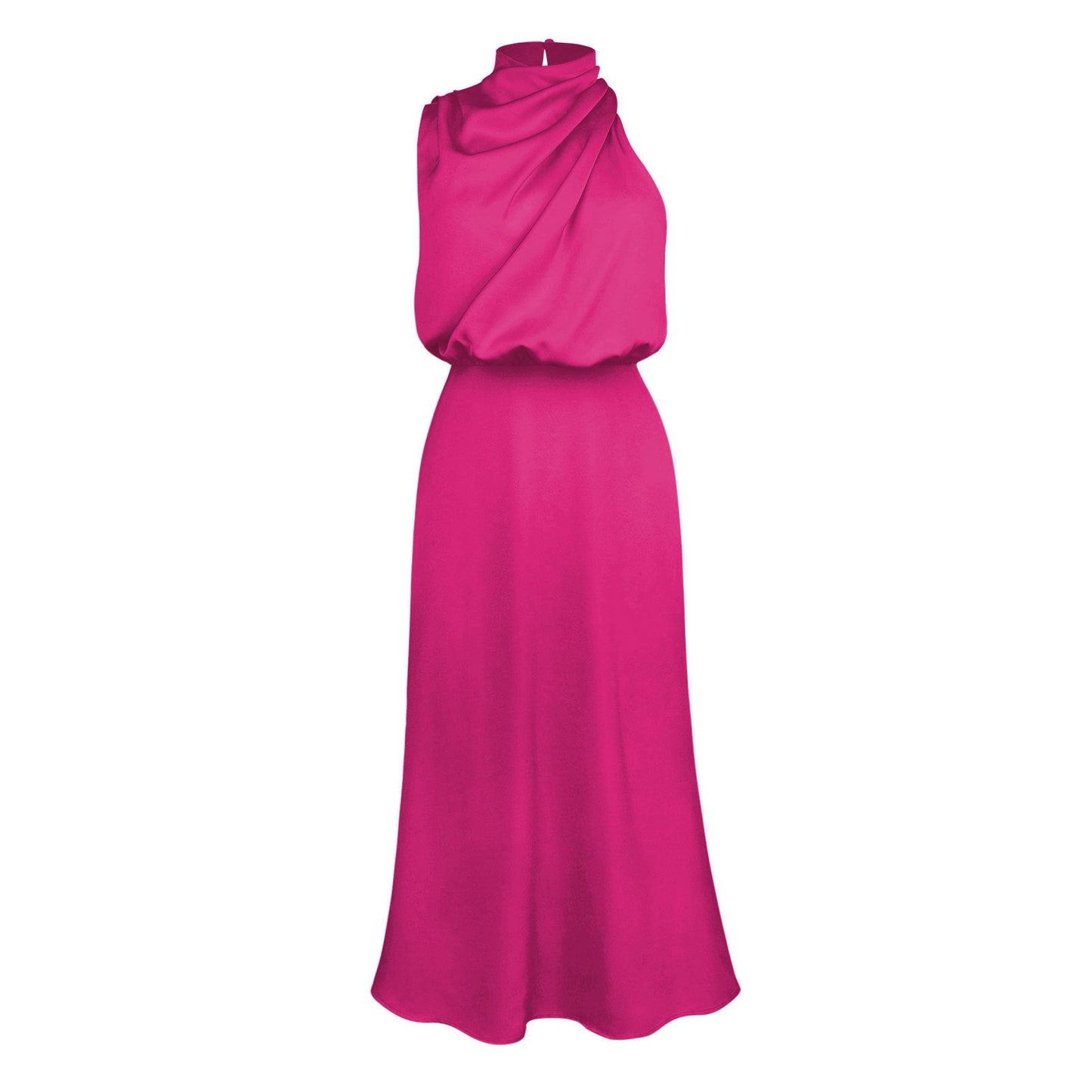 Robe "Harmonie Chic" - Col Montant & Fluide