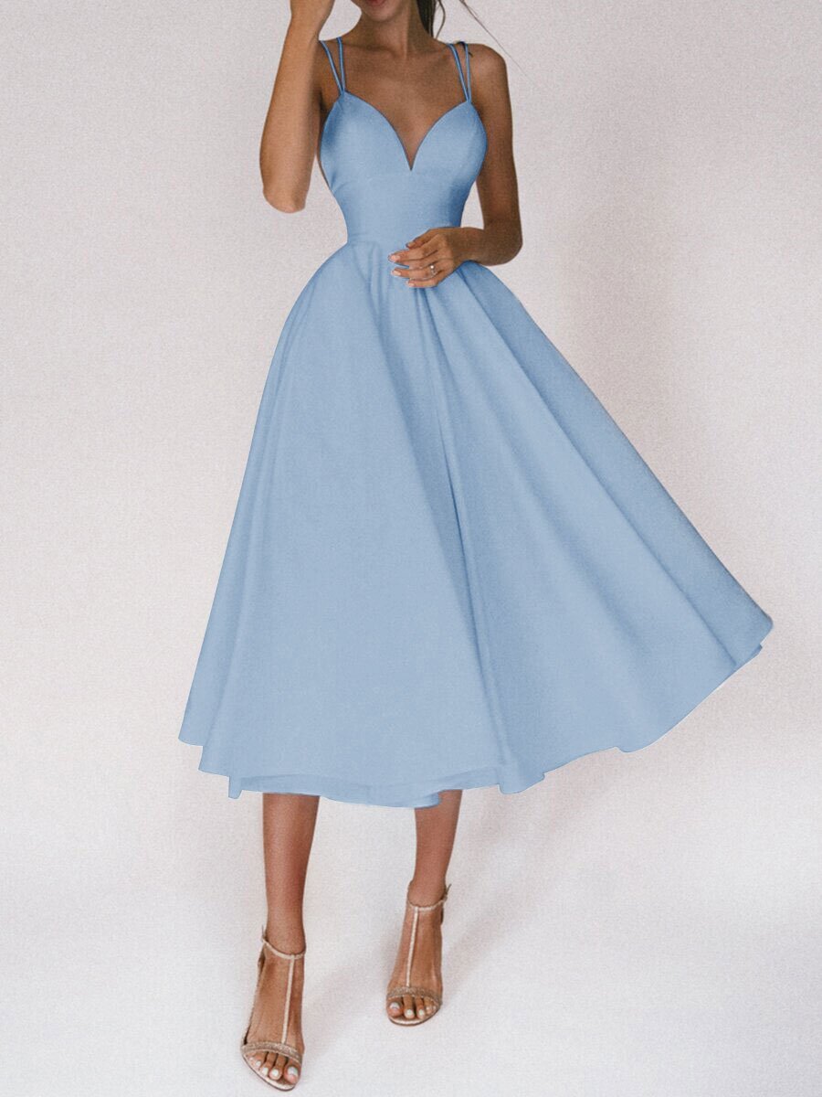 Robe "Charme Croisé" - Col V & Dos Nu