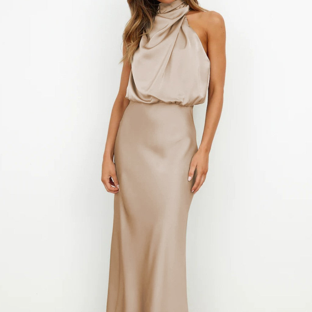 Robe "Harmonie Chic" - Col Montant & Fluide