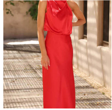 Robe "Harmonie Chic" - Col Montant & Fluide