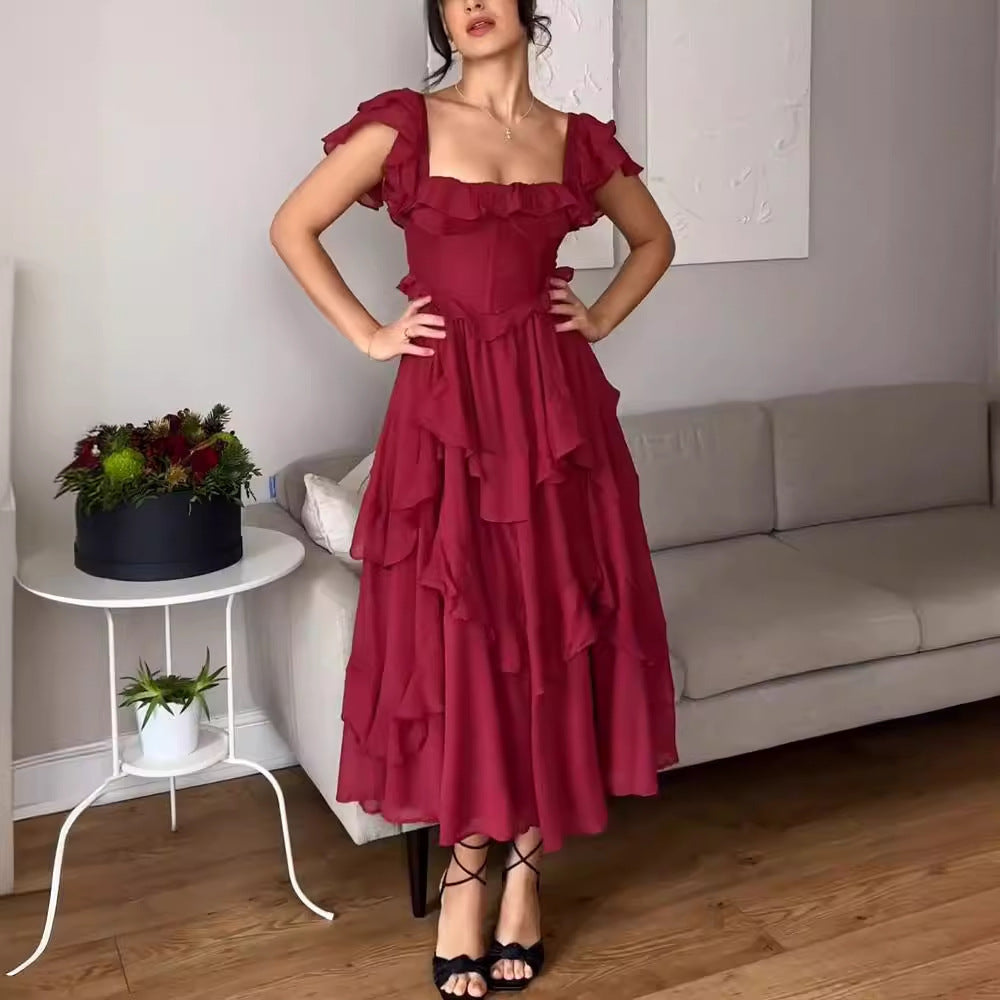 Robe Longue d’Été Dos Nu – Élégance Légère