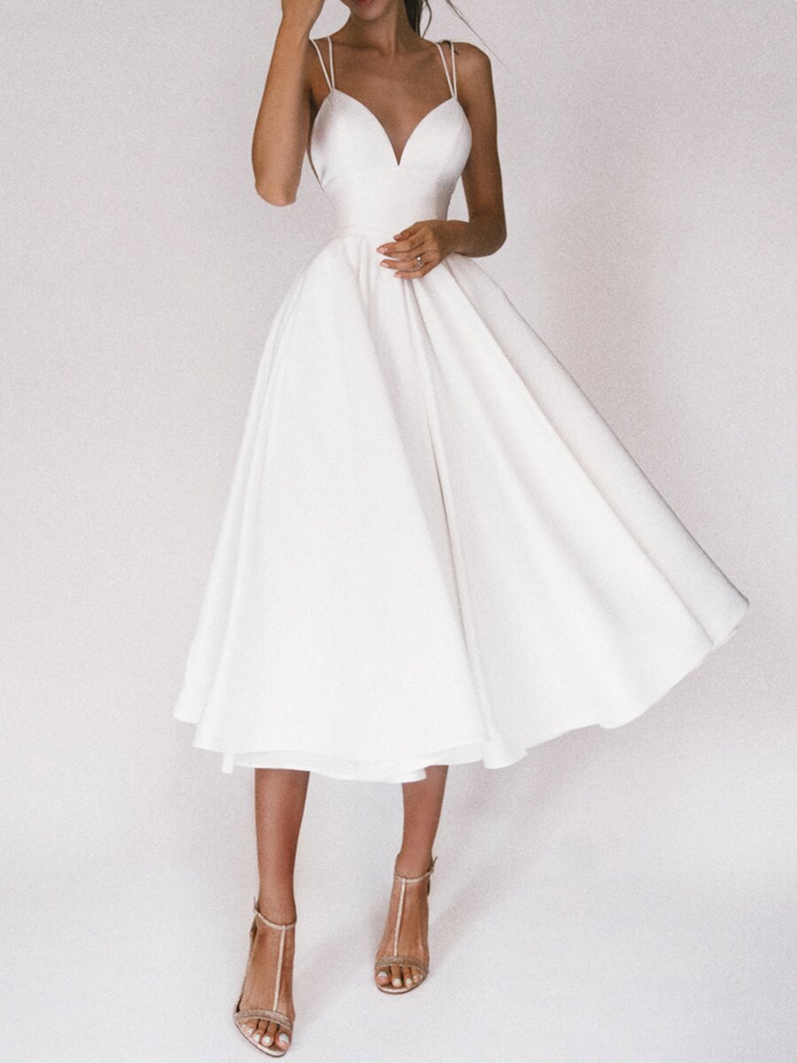Robe "Charme Croisé" - Col V & Dos Nu