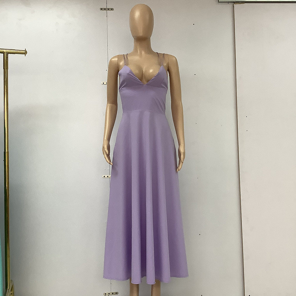 Robe "Charme Croisé" - Col V & Dos Nu