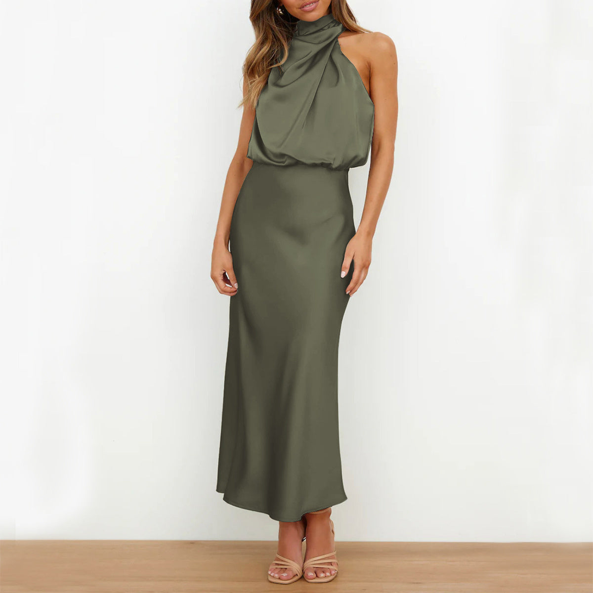 Robe "Harmonie Chic" - Col Montant & Fluide