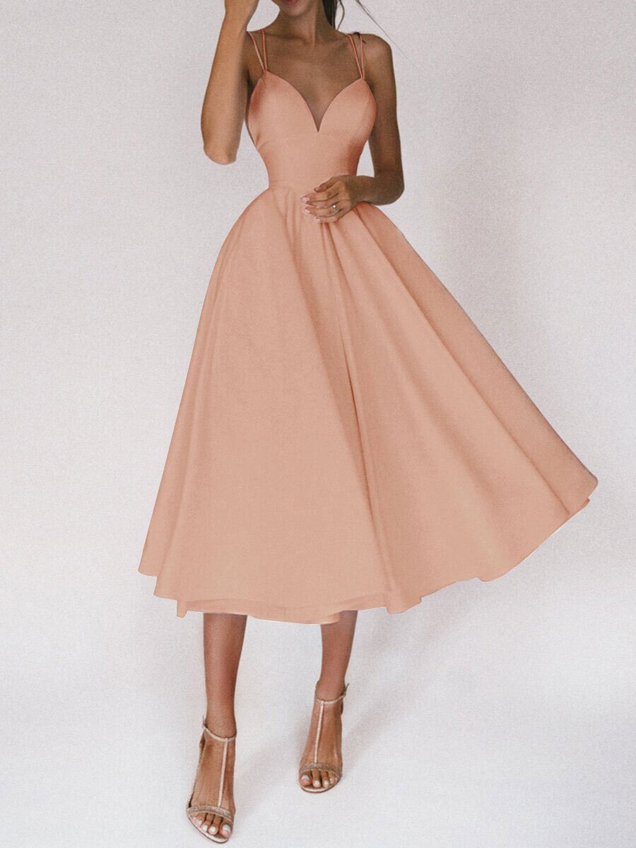 Robe "Charme Croisé" - Col V & Dos Nu