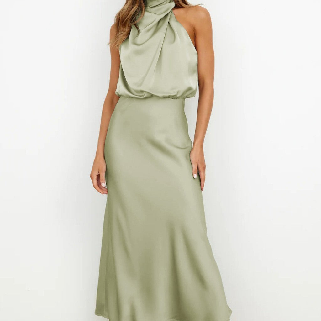 Robe "Harmonie Chic" - Col Montant & Fluide