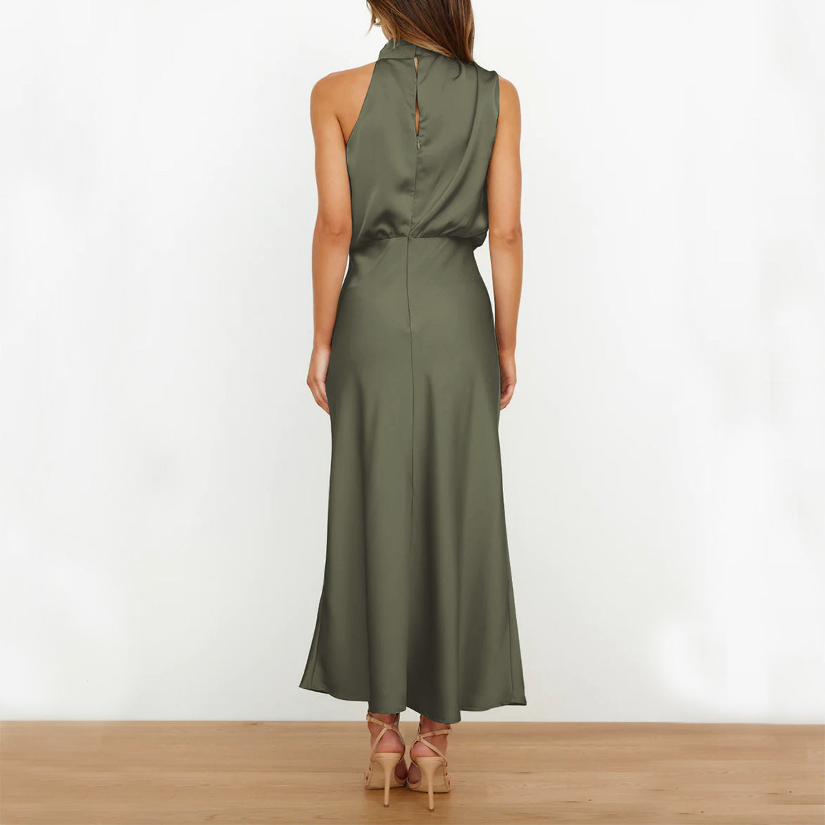 Robe "Harmonie Chic" - Col Montant & Fluide