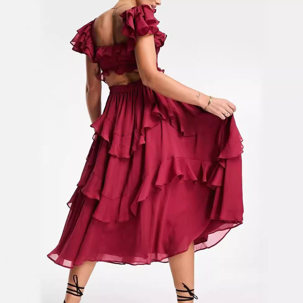 Robe Longue d’Été Dos Nu – Élégance Légère