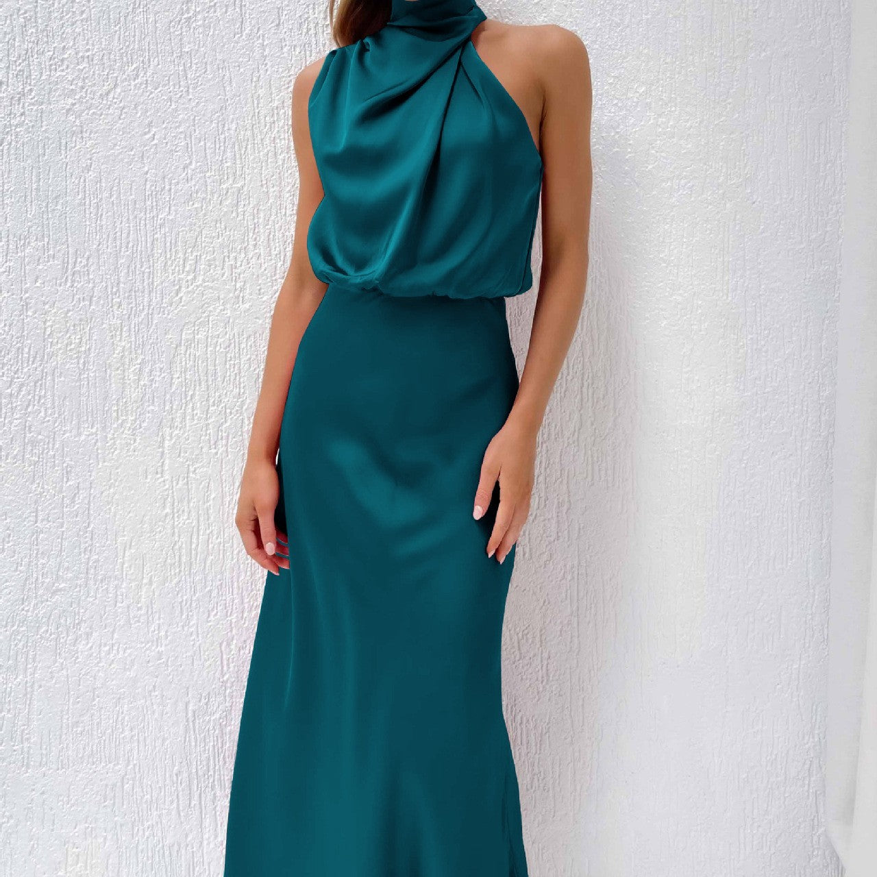 Robe "Harmonie Chic" - Col Montant & Fluide