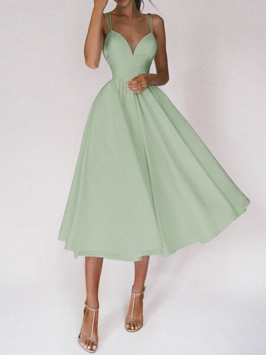 Robe "Charme Croisé" - Col V & Dos Nu