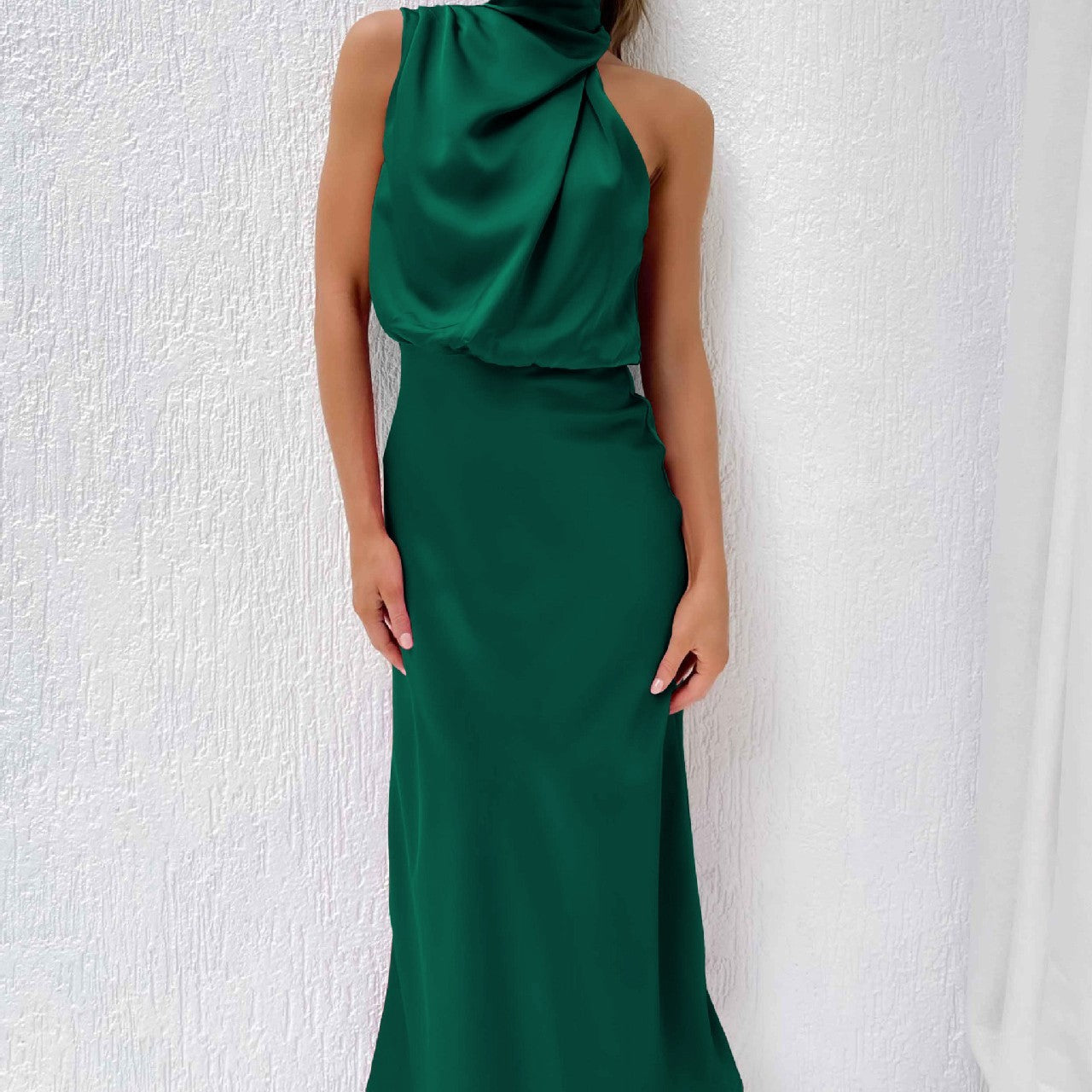 Robe "Harmonie Chic" - Col Montant & Fluide