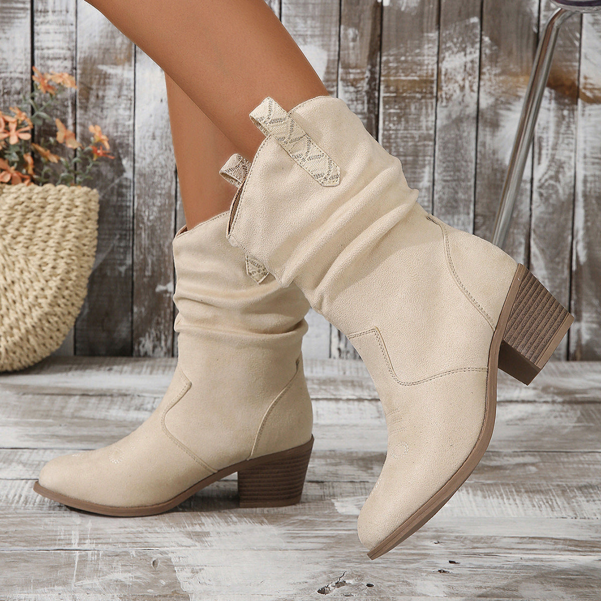 Bottines "Allure Décontractée" - Fronsées & Tendance