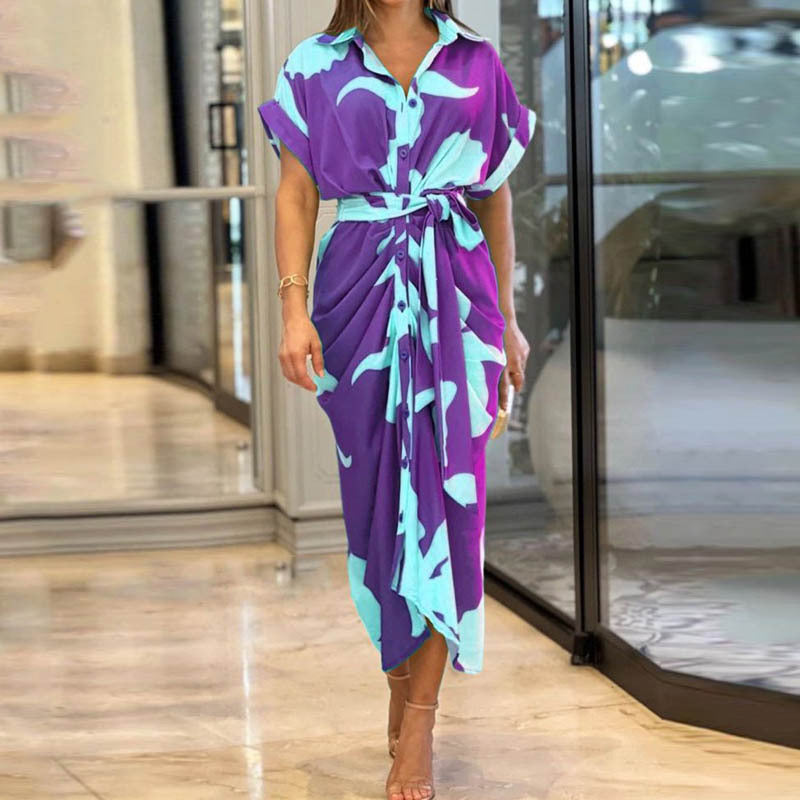 Robe Chemise Élégance Fleurie