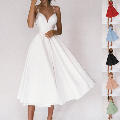 Robe "Charme Croisé" - Col V & Dos Nu