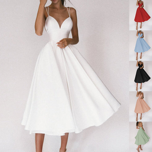 Robe "Charme Croisé" - Col V & Dos Nu