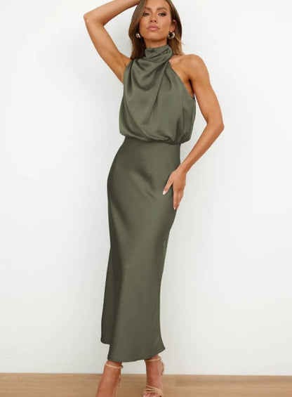 Robe "Harmonie Chic" - Col Montant & Fluide