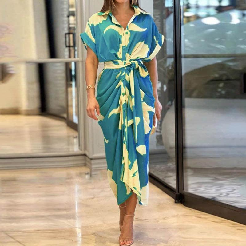 Robe Chemise Élégance Fleurie