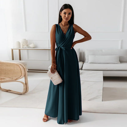 Robe "Grâce Fluide" - Maxi & Sans Manches