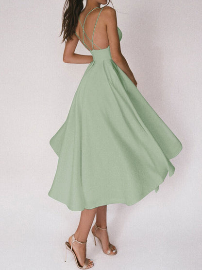 Robe "Charme Croisé" - Col V & Dos Nu