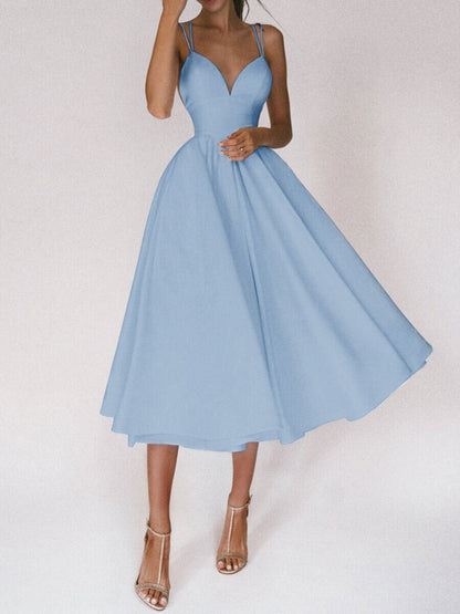 Robe "Charme Croisé" - Col V & Dos Nu