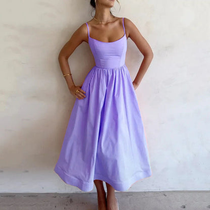 Robe Évasée Lavande | VelvetteMode