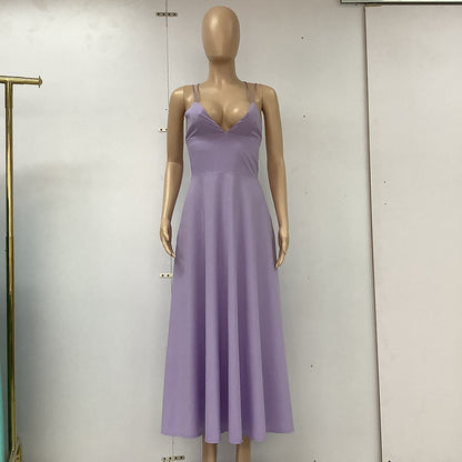 Robe "Charme Croisé" - Col V & Dos Nu