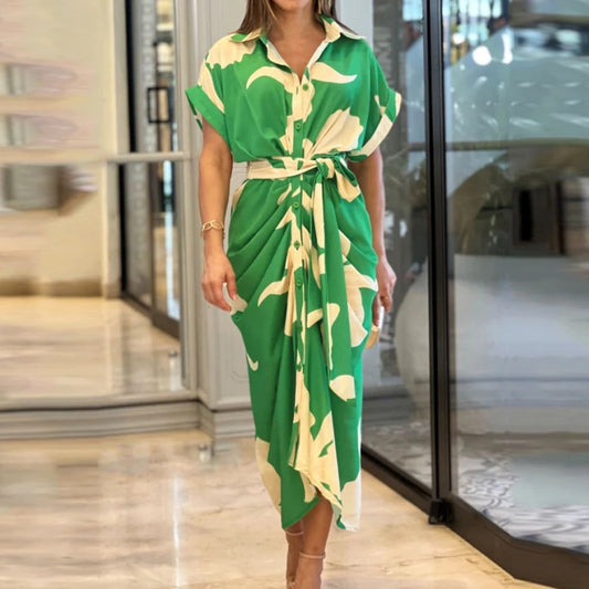 Robe Chemise Élégance Fleurie