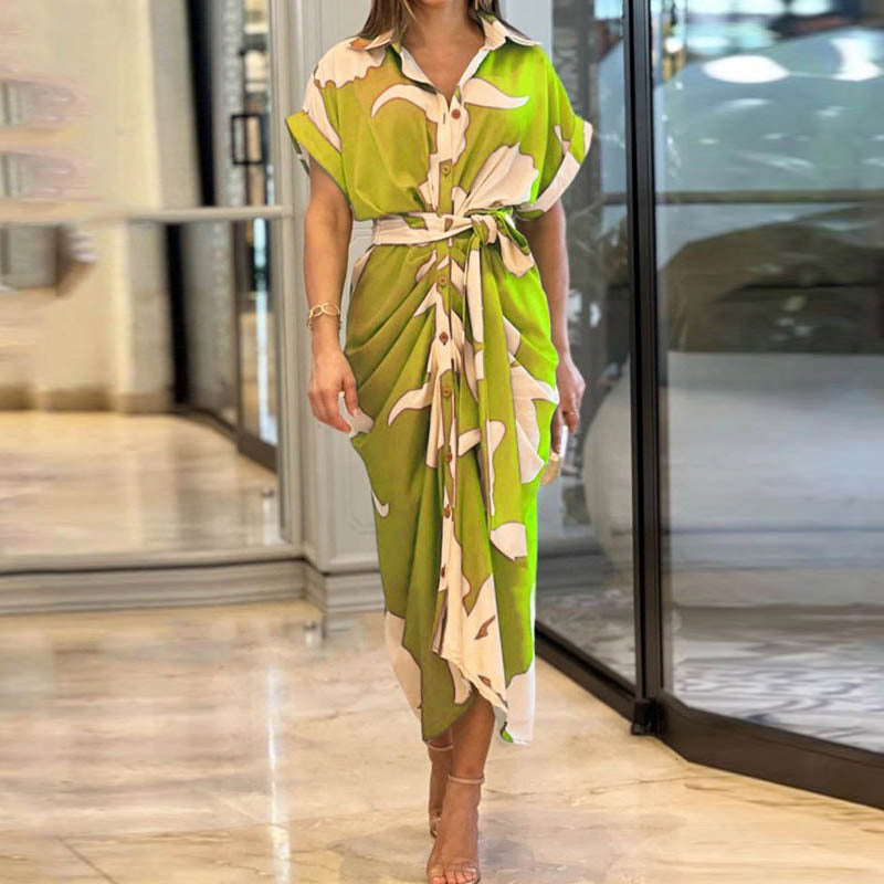 Robe Chemise Élégance Fleurie