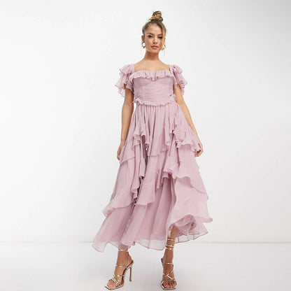 Robe Longue d’Été Dos Nu – Élégance Légère